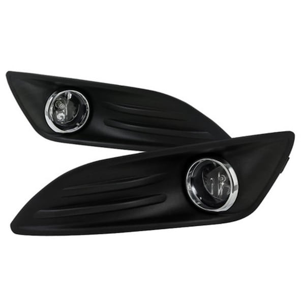 Overtime Clear Fog Lights with Wiring Kit for 14 to 16 Ford Fiesta 6.5 x 8.25 x 15.5 in. OV3201458 - main